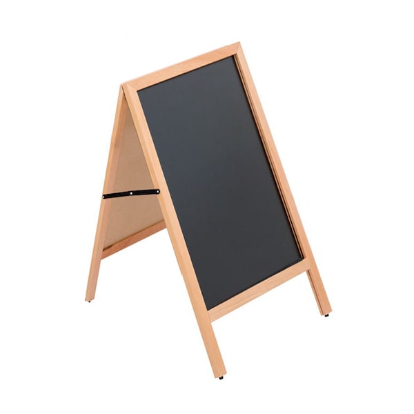 Wood A-Frame Chalkboard Sidewalk Sign